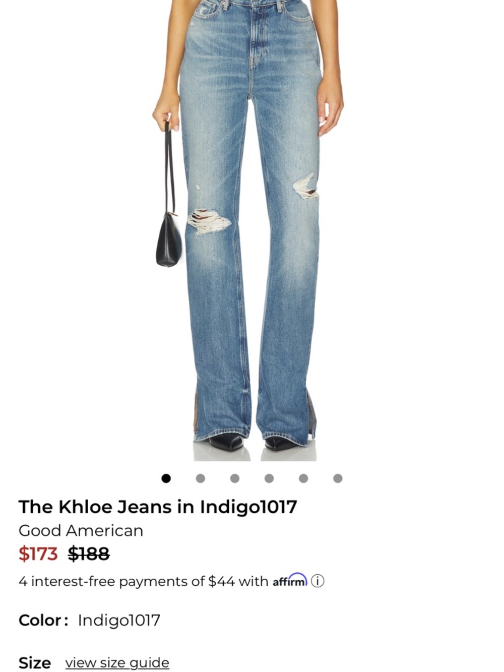Good American Khloé High-Rise Jeans - Light Blue